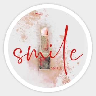 Lipstick Smile Sticker